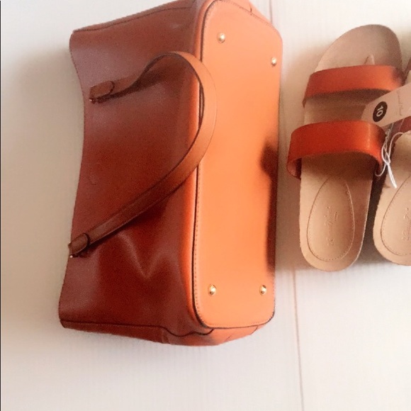 Cognac shoulder bag - Picture 3 of 7